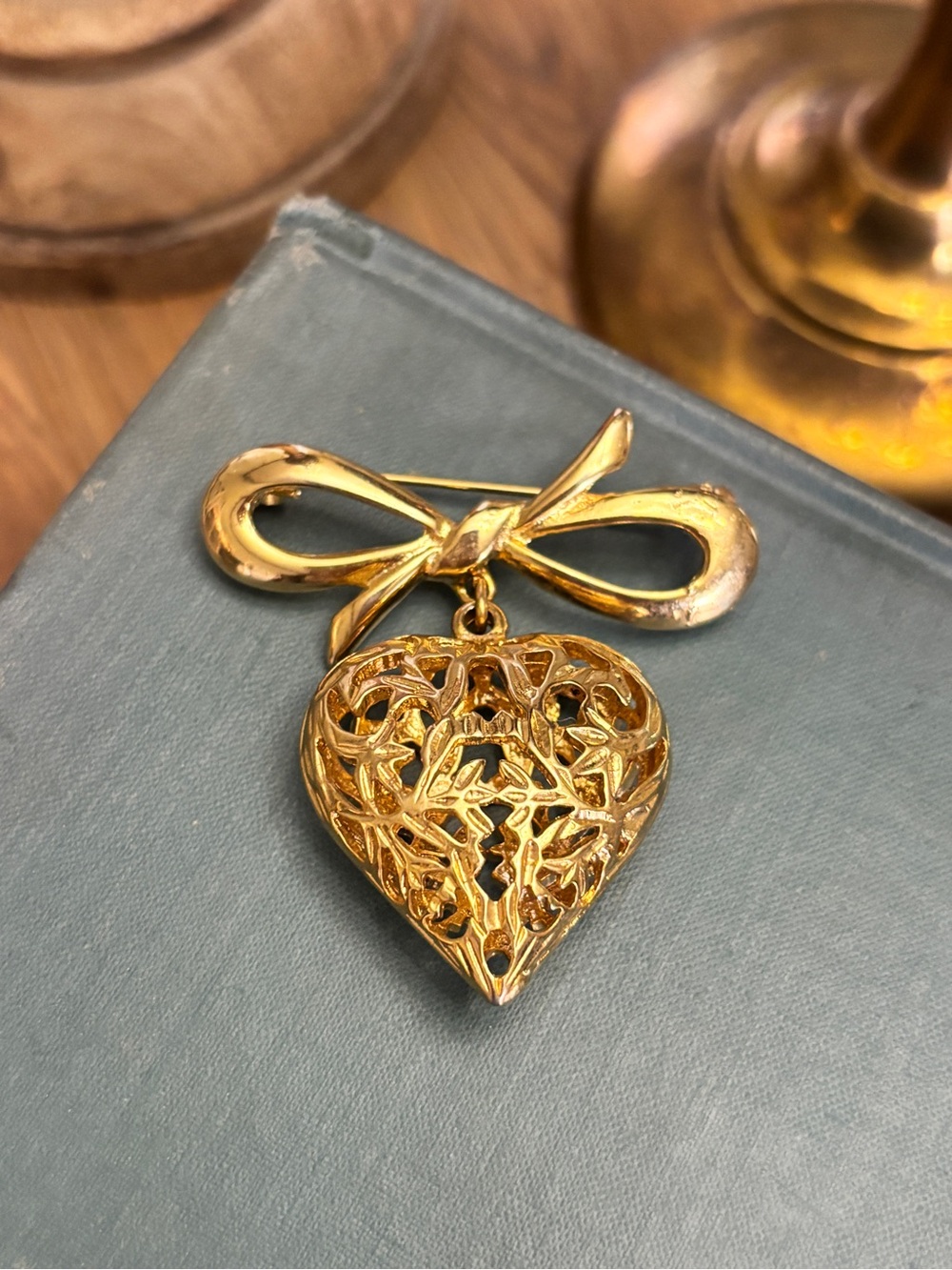 Vintage Heart Brooch